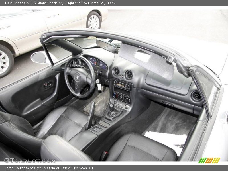 Highlight Silver Metallic / Black 1999 Mazda MX-5 Miata Roadster