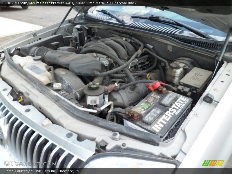 Silver Birch Metallic / Charcoal Black 2007 Mercury Mountaineer Premier AWD