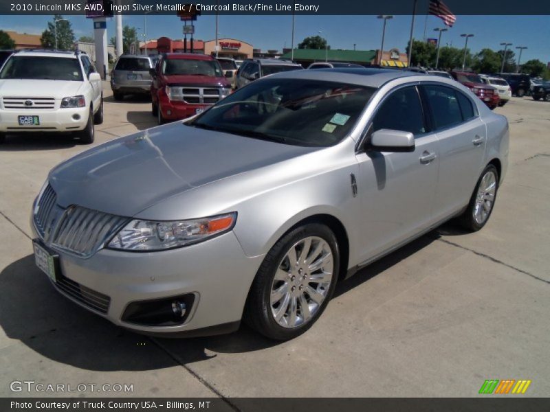 Ingot Silver Metallic / Charcoal Black/Fine Line Ebony 2010 Lincoln MKS AWD