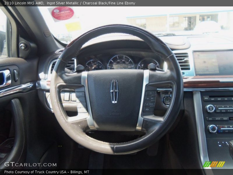 Ingot Silver Metallic / Charcoal Black/Fine Line Ebony 2010 Lincoln MKS AWD