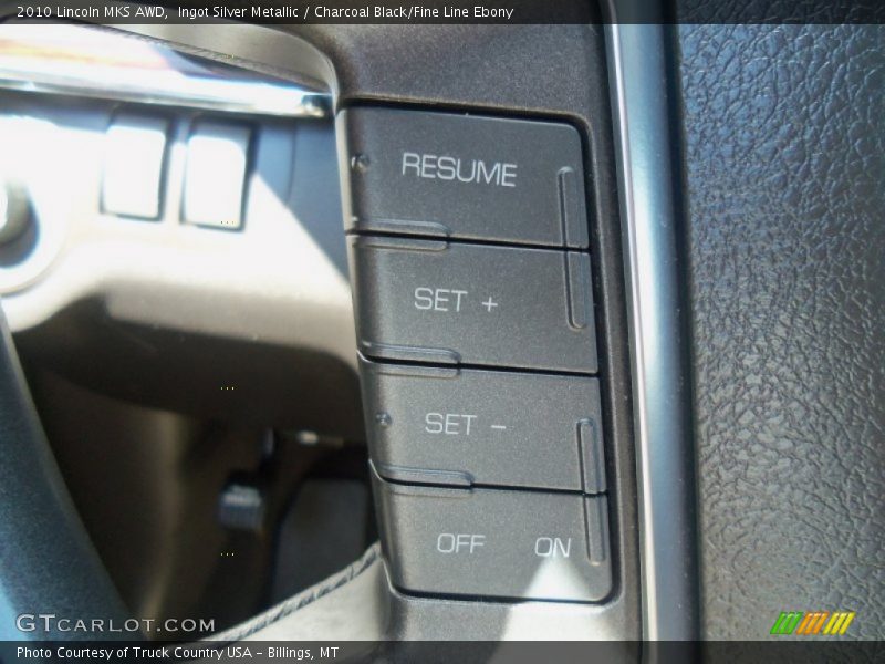 Ingot Silver Metallic / Charcoal Black/Fine Line Ebony 2010 Lincoln MKS AWD