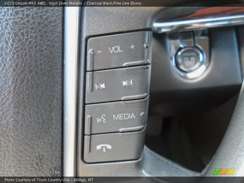 Ingot Silver Metallic / Charcoal Black/Fine Line Ebony 2010 Lincoln MKS AWD