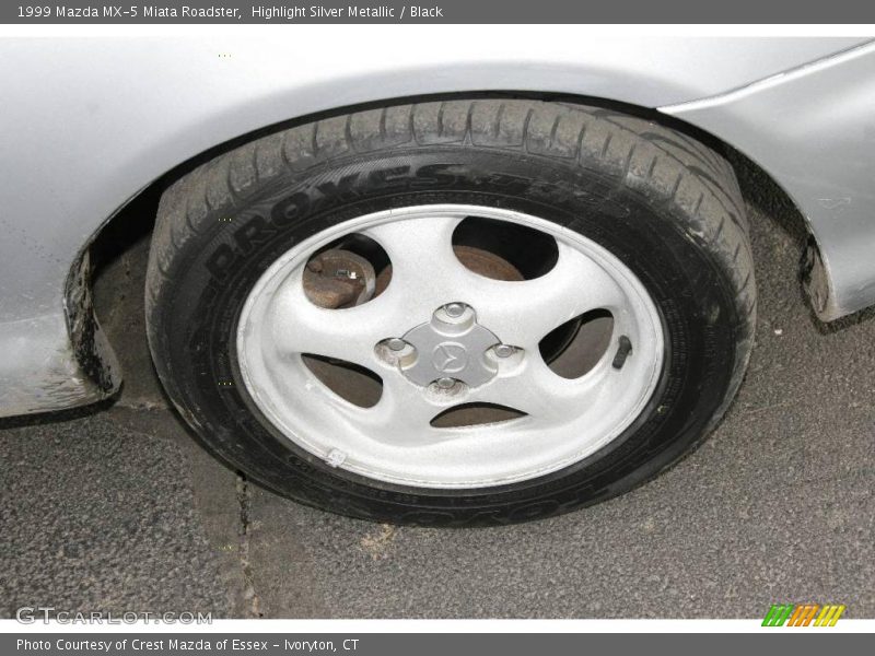 Highlight Silver Metallic / Black 1999 Mazda MX-5 Miata Roadster