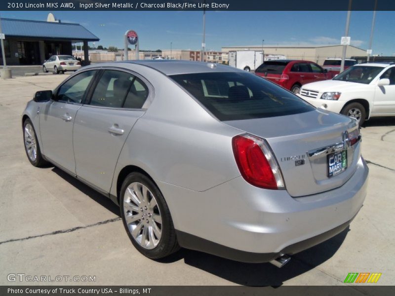 Ingot Silver Metallic / Charcoal Black/Fine Line Ebony 2010 Lincoln MKS AWD
