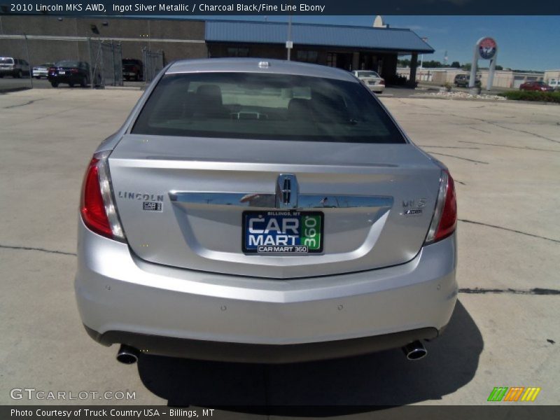 Ingot Silver Metallic / Charcoal Black/Fine Line Ebony 2010 Lincoln MKS AWD