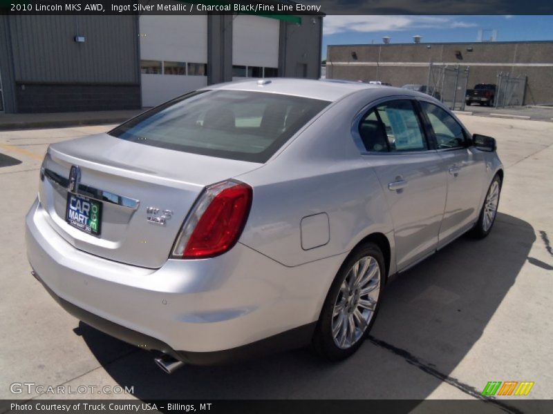 Ingot Silver Metallic / Charcoal Black/Fine Line Ebony 2010 Lincoln MKS AWD