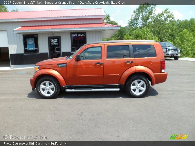Sunburst Orange Pearl / Dark Slate Gray/Light Slate Gray 2007 Dodge Nitro SLT 4x4