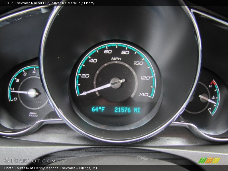 Silver Ice Metallic / Ebony 2012 Chevrolet Malibu LTZ
