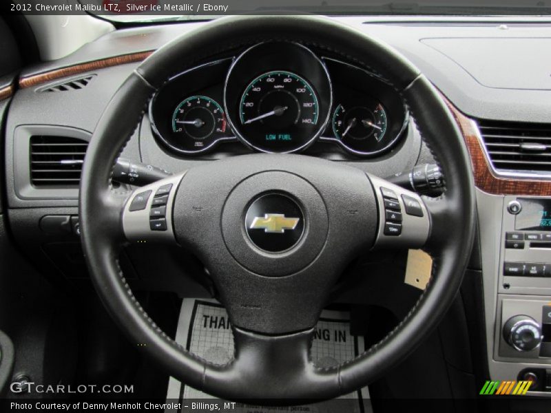 Silver Ice Metallic / Ebony 2012 Chevrolet Malibu LTZ