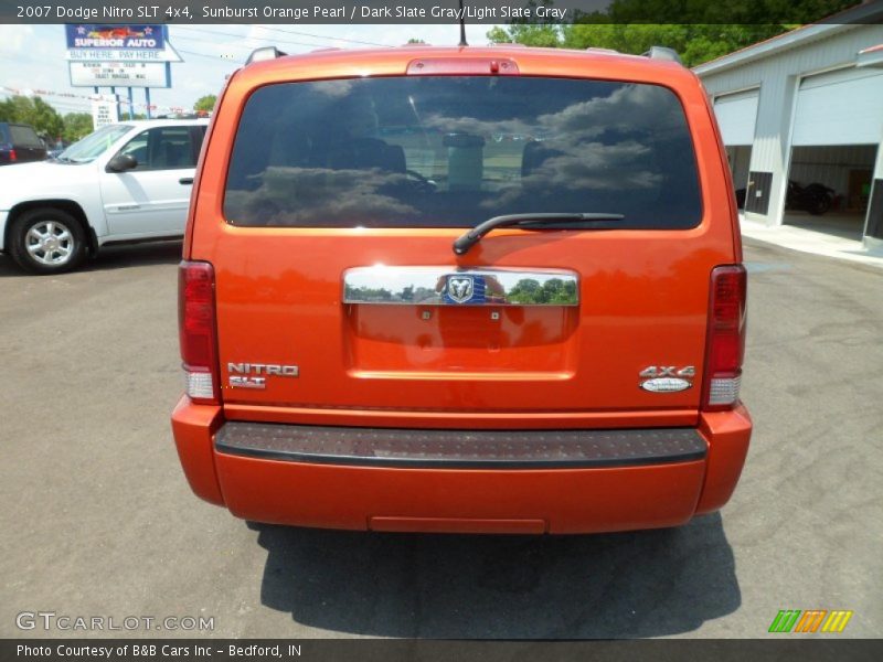 Sunburst Orange Pearl / Dark Slate Gray/Light Slate Gray 2007 Dodge Nitro SLT 4x4