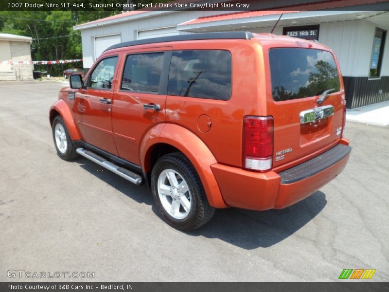 Sunburst Orange Pearl / Dark Slate Gray/Light Slate Gray 2007 Dodge Nitro SLT 4x4