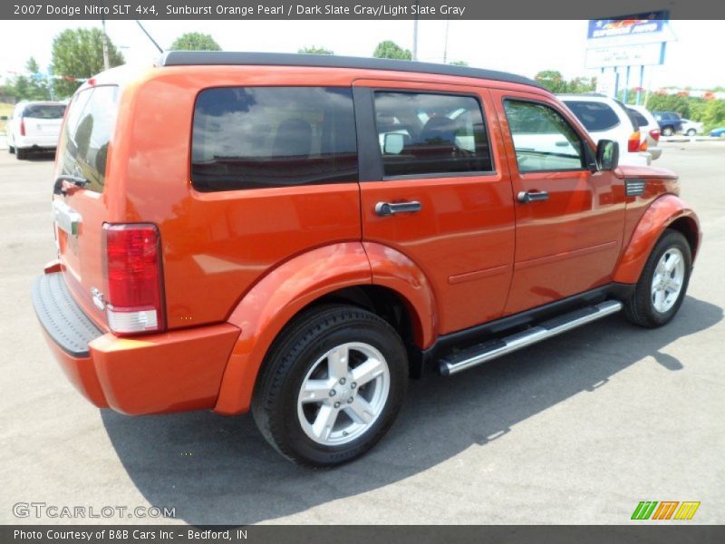 Sunburst Orange Pearl / Dark Slate Gray/Light Slate Gray 2007 Dodge Nitro SLT 4x4