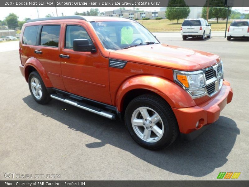 Sunburst Orange Pearl / Dark Slate Gray/Light Slate Gray 2007 Dodge Nitro SLT 4x4