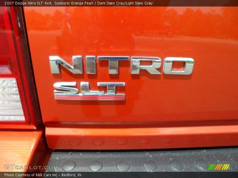 Sunburst Orange Pearl / Dark Slate Gray/Light Slate Gray 2007 Dodge Nitro SLT 4x4