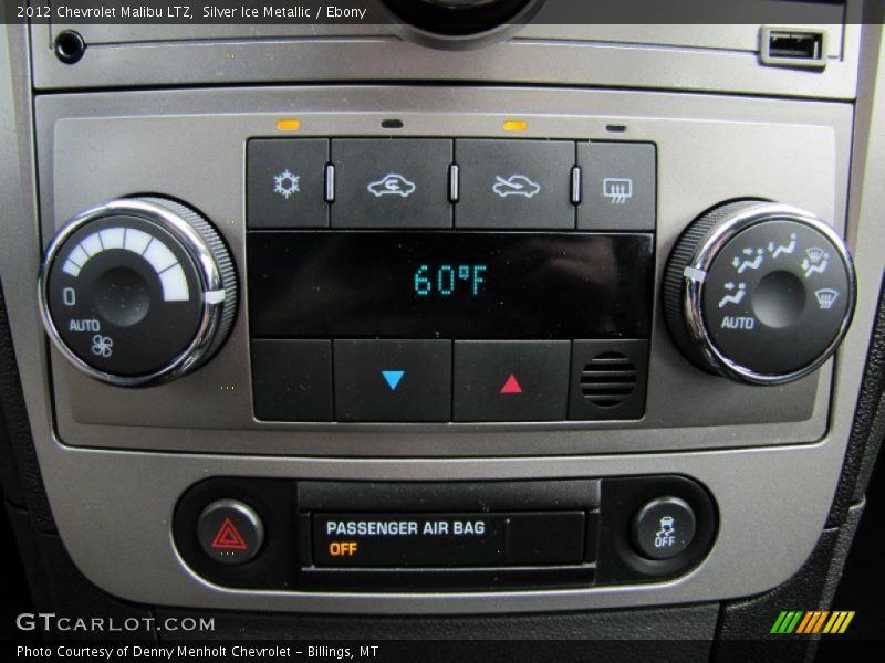 Silver Ice Metallic / Ebony 2012 Chevrolet Malibu LTZ