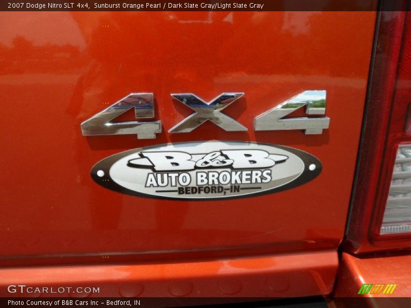 Sunburst Orange Pearl / Dark Slate Gray/Light Slate Gray 2007 Dodge Nitro SLT 4x4