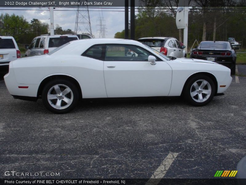 Bright White / Dark Slate Gray 2012 Dodge Challenger SXT