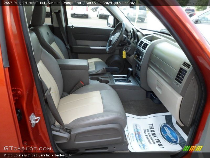 Sunburst Orange Pearl / Dark Slate Gray/Light Slate Gray 2007 Dodge Nitro SLT 4x4