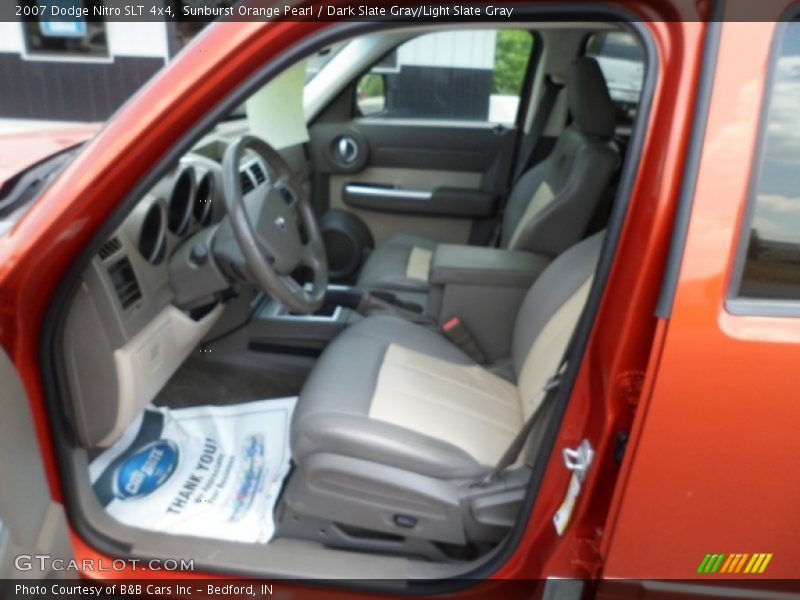 Sunburst Orange Pearl / Dark Slate Gray/Light Slate Gray 2007 Dodge Nitro SLT 4x4
