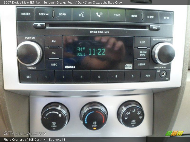 Sunburst Orange Pearl / Dark Slate Gray/Light Slate Gray 2007 Dodge Nitro SLT 4x4