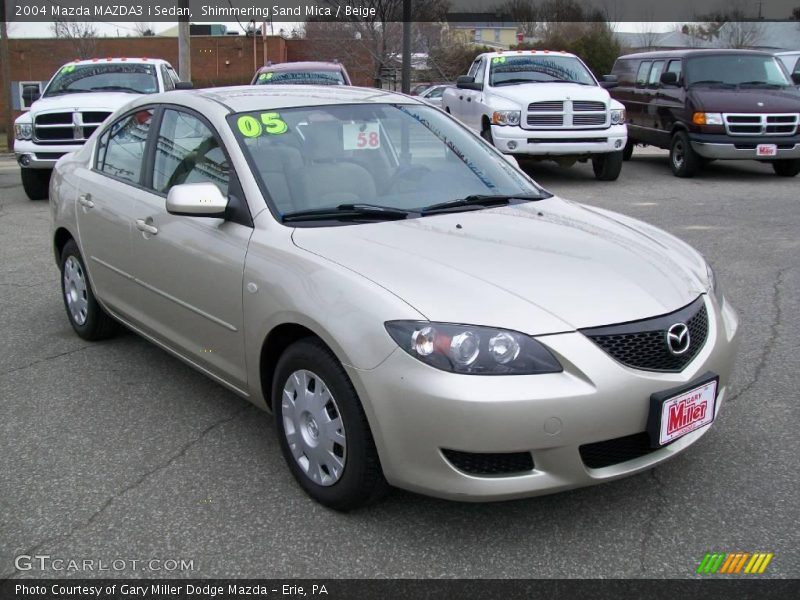 Shimmering Sand Mica / Beige 2004 Mazda MAZDA3 i Sedan