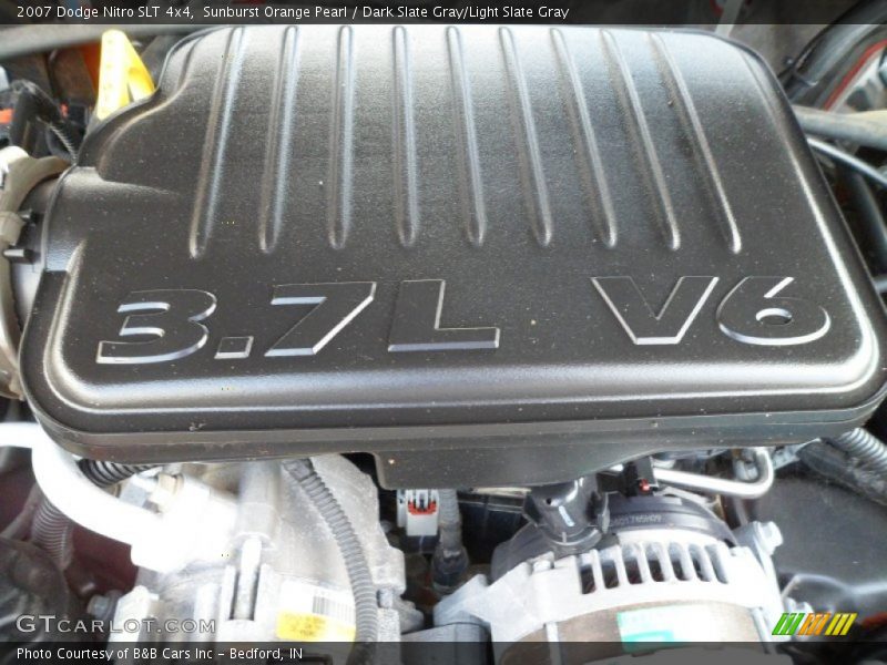 Sunburst Orange Pearl / Dark Slate Gray/Light Slate Gray 2007 Dodge Nitro SLT 4x4