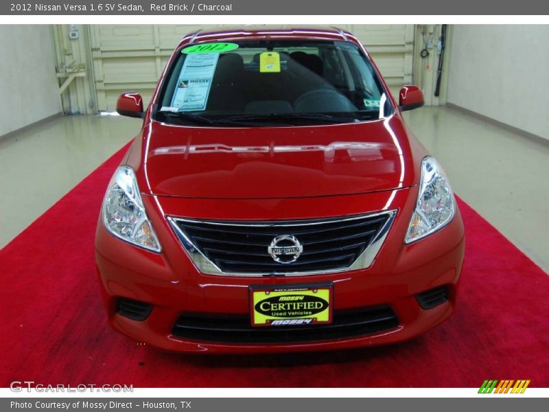 Red Brick / Charcoal 2012 Nissan Versa 1.6 SV Sedan
