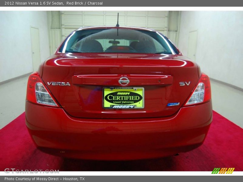 Red Brick / Charcoal 2012 Nissan Versa 1.6 SV Sedan