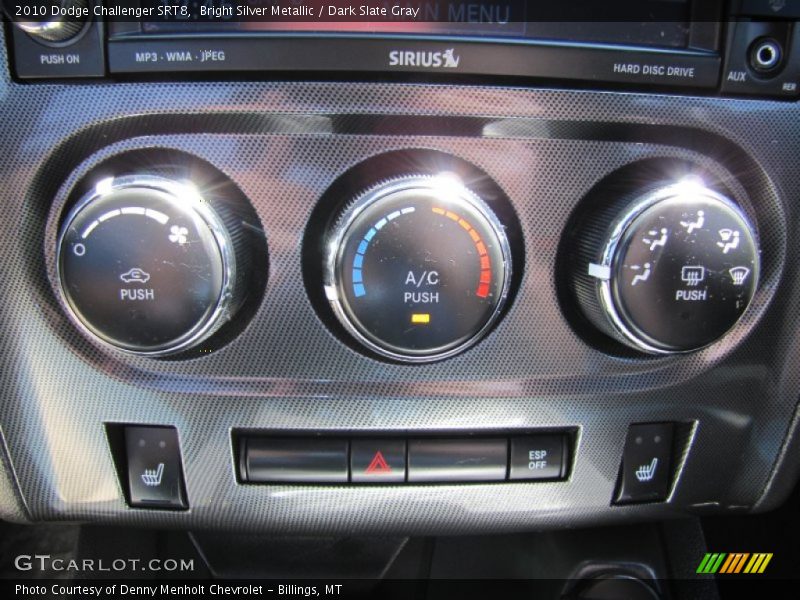 Bright Silver Metallic / Dark Slate Gray 2010 Dodge Challenger SRT8