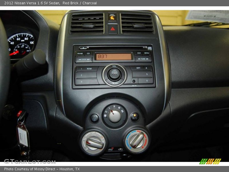 Red Brick / Charcoal 2012 Nissan Versa 1.6 SV Sedan