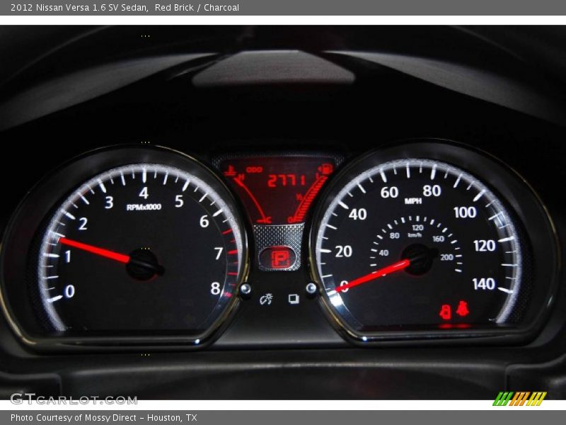 Red Brick / Charcoal 2012 Nissan Versa 1.6 SV Sedan