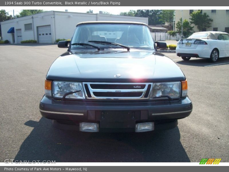 Black Metallic / Ivory/Black Piping 1994 Saab 900 Turbo Convertible