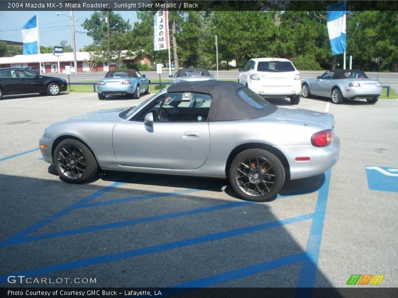 Sunlight Silver Metallic / Black 2004 Mazda MX-5 Miata Roadster