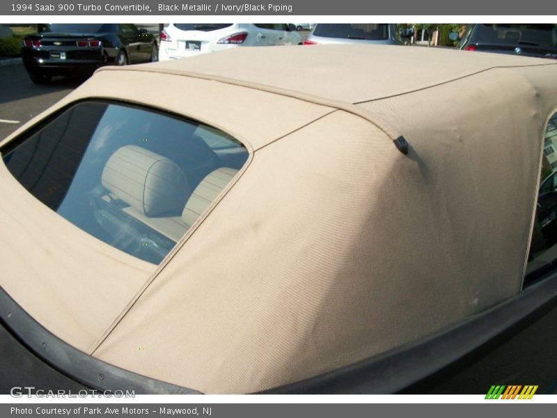 Black Metallic / Ivory/Black Piping 1994 Saab 900 Turbo Convertible