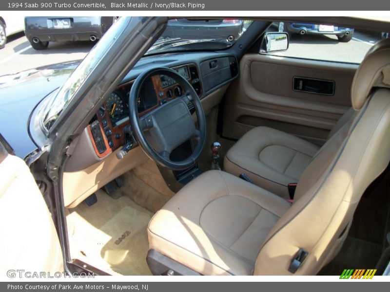  1994 900 Turbo Convertible Ivory/Black Piping Interior