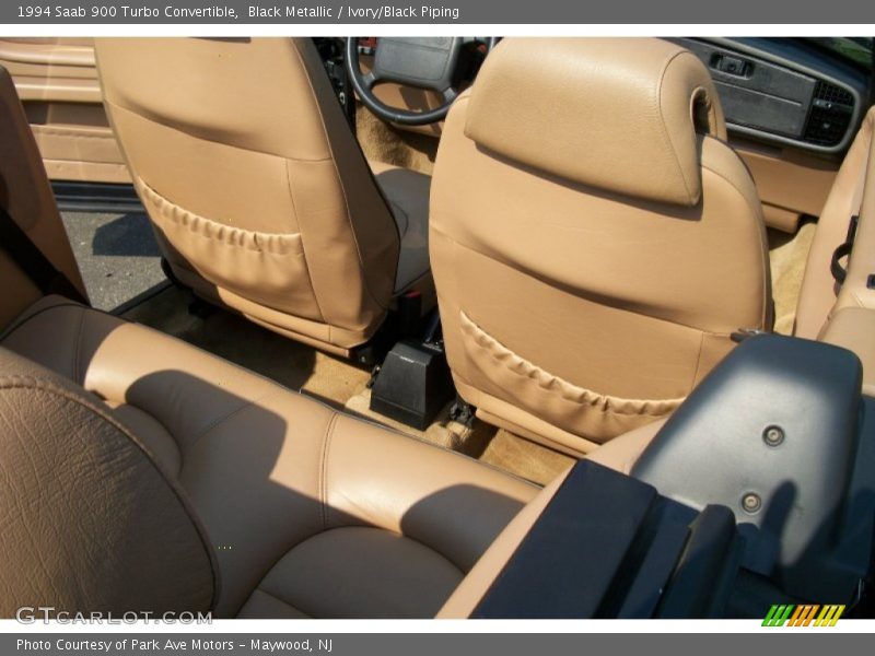 Black Metallic / Ivory/Black Piping 1994 Saab 900 Turbo Convertible