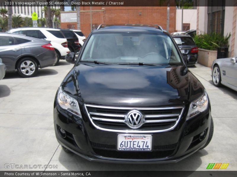Deep Black Metallic / Charcoal 2010 Volkswagen Tiguan SE 4Motion