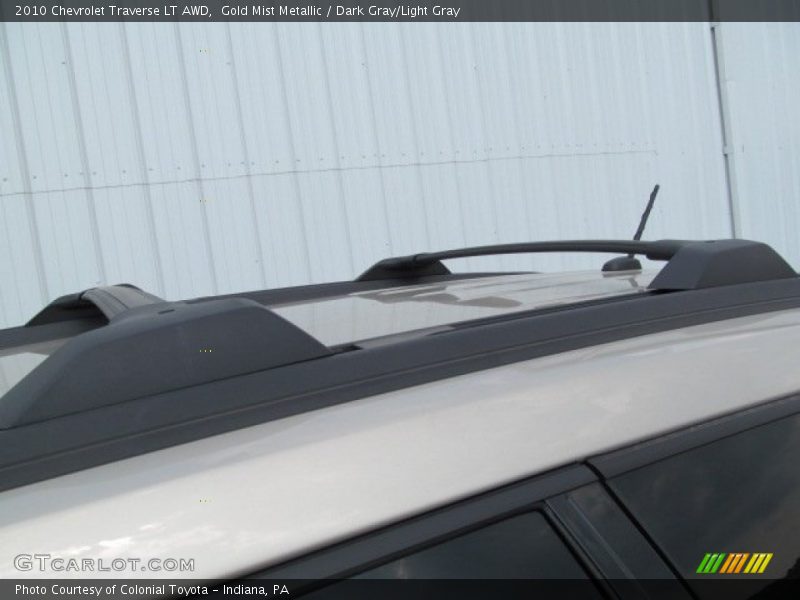 Gold Mist Metallic / Dark Gray/Light Gray 2010 Chevrolet Traverse LT AWD