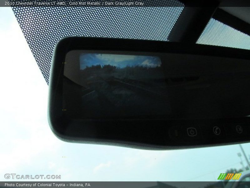 Gold Mist Metallic / Dark Gray/Light Gray 2010 Chevrolet Traverse LT AWD
