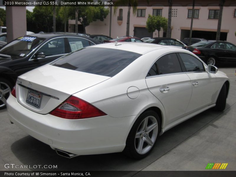Diamond White Metallic / Black 2010 Mercedes-Benz CLS 550
