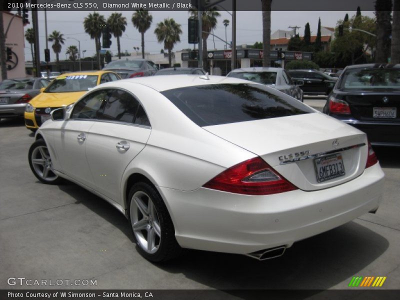 Diamond White Metallic / Black 2010 Mercedes-Benz CLS 550