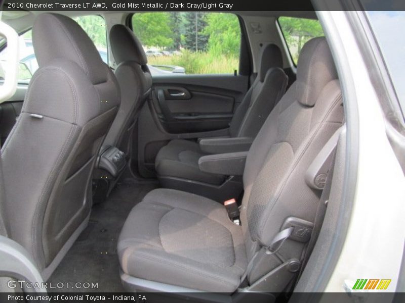 Gold Mist Metallic / Dark Gray/Light Gray 2010 Chevrolet Traverse LT AWD