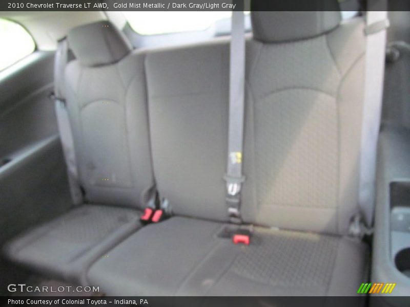 Gold Mist Metallic / Dark Gray/Light Gray 2010 Chevrolet Traverse LT AWD