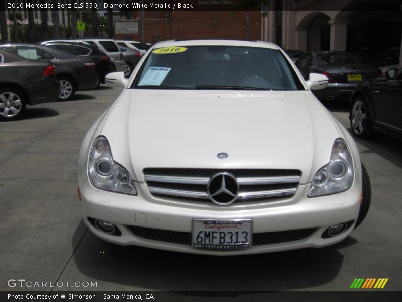 Diamond White Metallic / Black 2010 Mercedes-Benz CLS 550