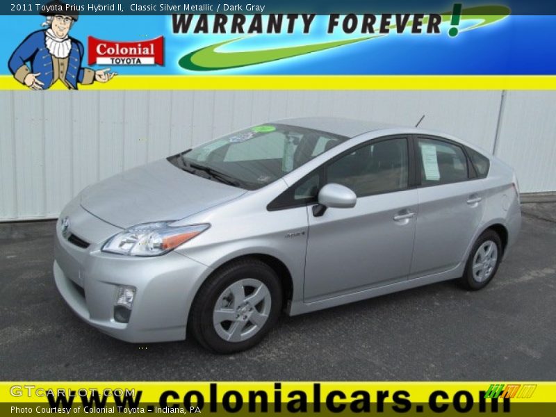 Classic Silver Metallic / Dark Gray 2011 Toyota Prius Hybrid II