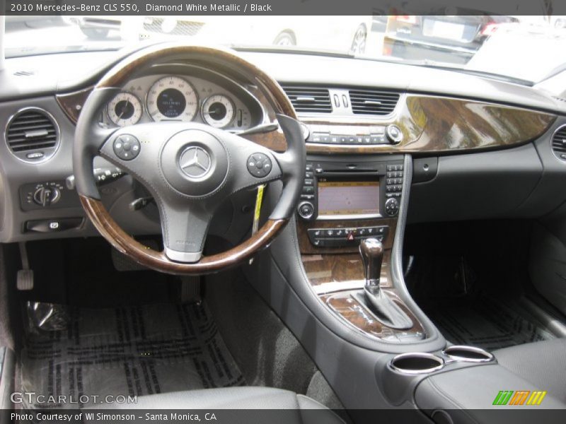 Diamond White Metallic / Black 2010 Mercedes-Benz CLS 550