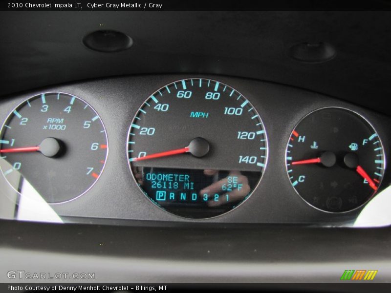 Cyber Gray Metallic / Gray 2010 Chevrolet Impala LT