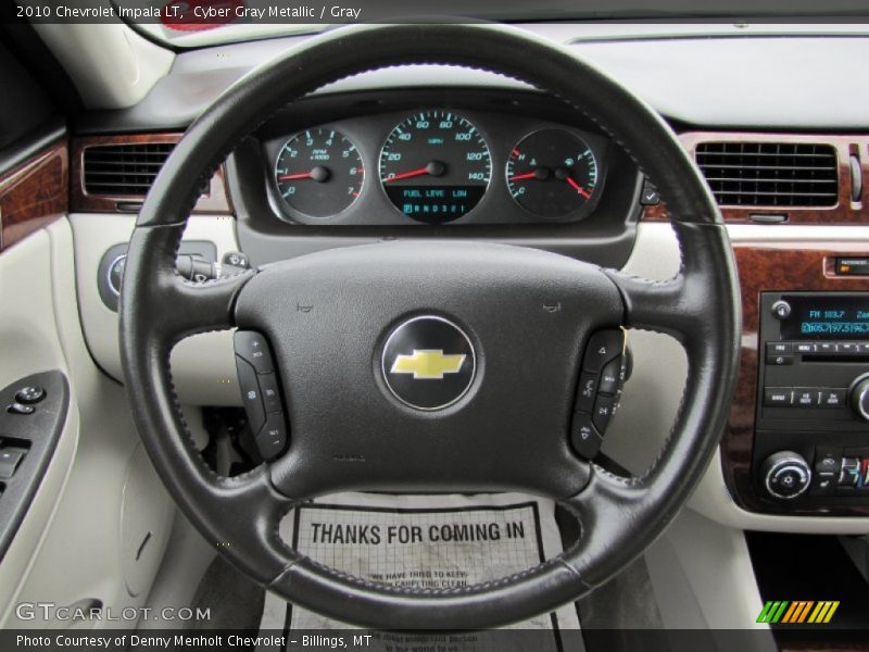 Cyber Gray Metallic / Gray 2010 Chevrolet Impala LT