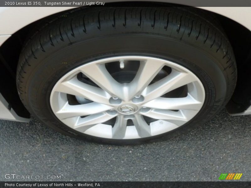 Tungsten Silver Pearl / Light Gray 2010 Lexus ES 350