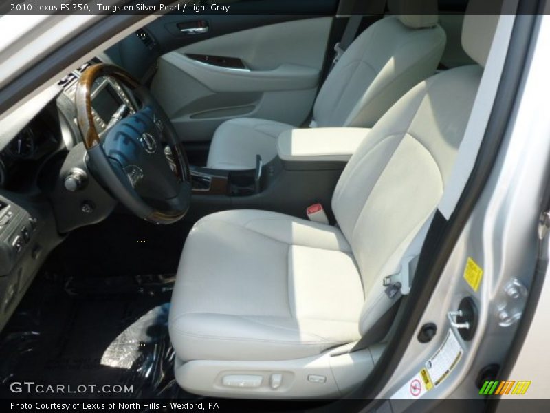 Tungsten Silver Pearl / Light Gray 2010 Lexus ES 350